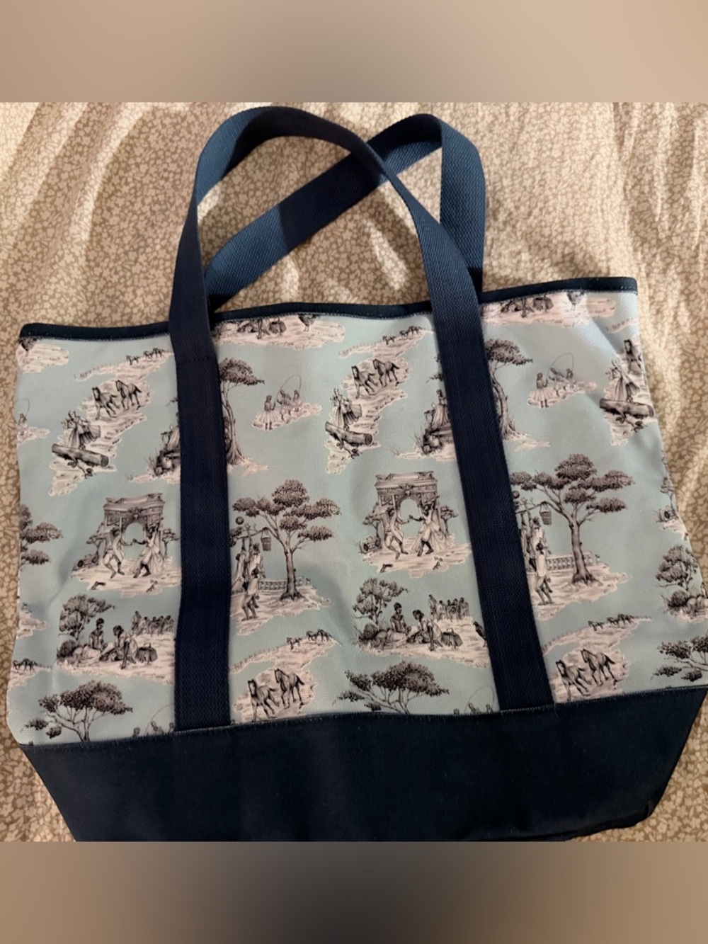 Sheila Bridges Harlem Toile de Jouy Structured Tote - Picture 2 of 2